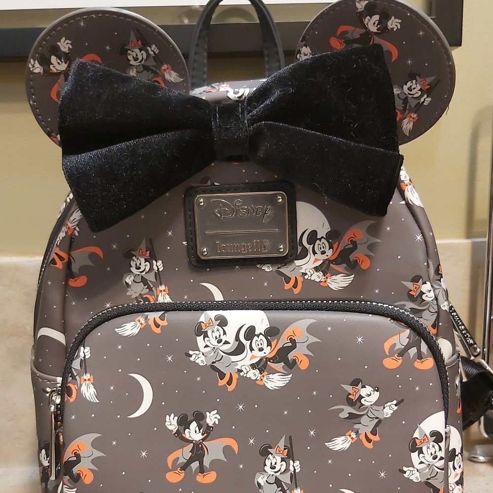 Disney Loungefly Mickey & Minnie Halloween Backpack